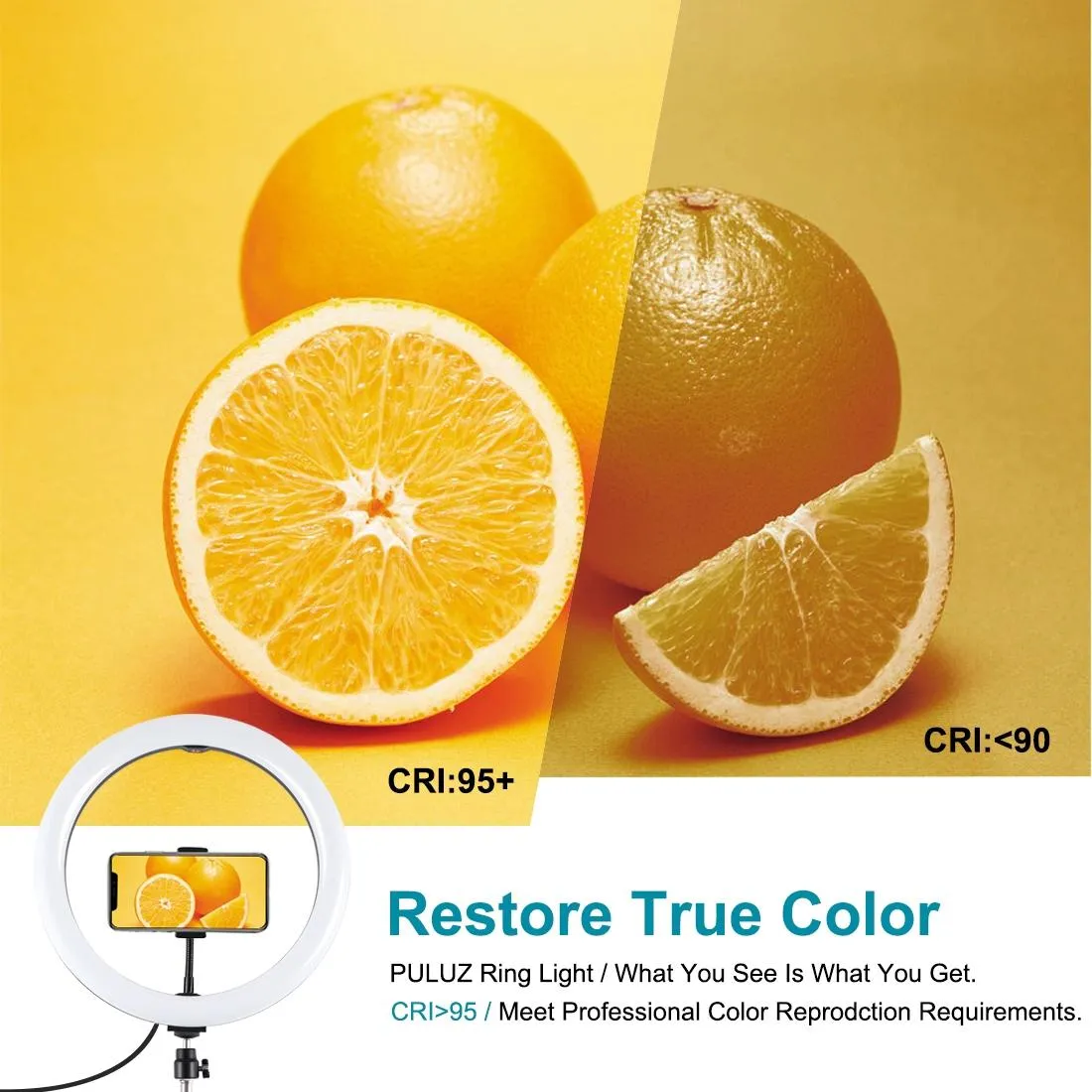 11.8 Led Ring Light Kit with Tripod and Phone Clamp