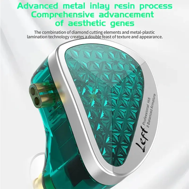 16ba in Ear Hifi Bass Earphones with Noise Cancelling