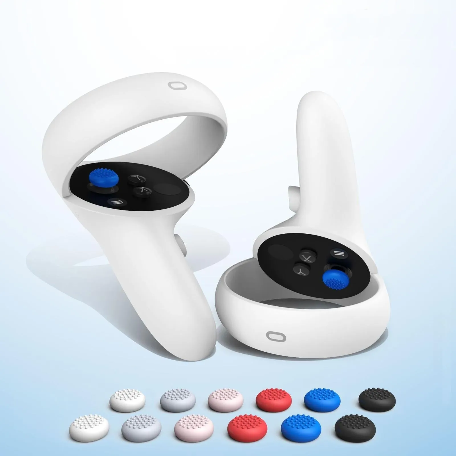 20-piece Silicone VR Handle Covers for Meta Quest 2 | Enhance Your Gaming Experience | Red