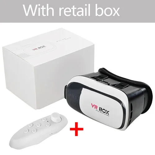 2017 New Google cardboard HeadMount VR BOX 2.0 VR Virtual 3D Glasses for 3.5" - 6.0" Smart Phone   Bluetooth Remote Controller