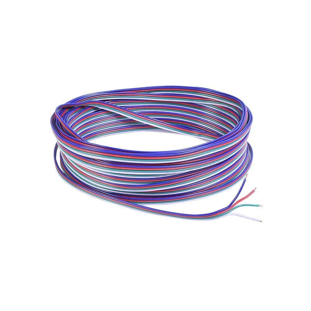 22 AWG 4 Conductor RGB Cable 50 ft