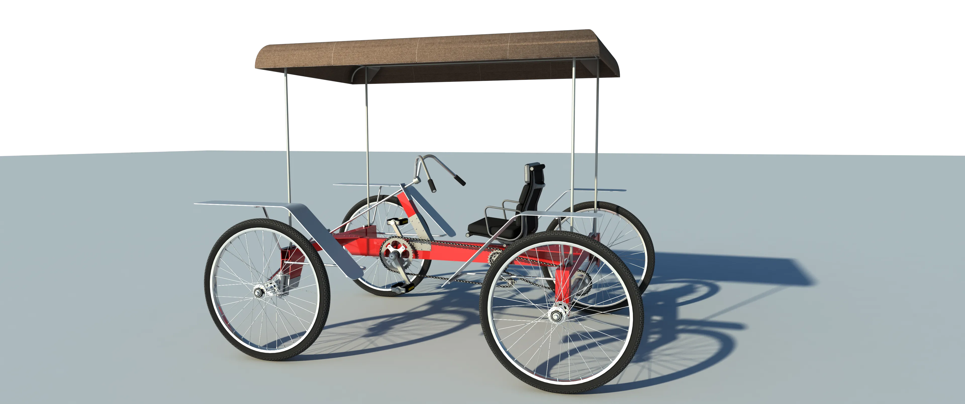 4 Wheel Bike Plans DIY Pedal Car Quad Cycle Rickshaw Pedicabs Build Your Own