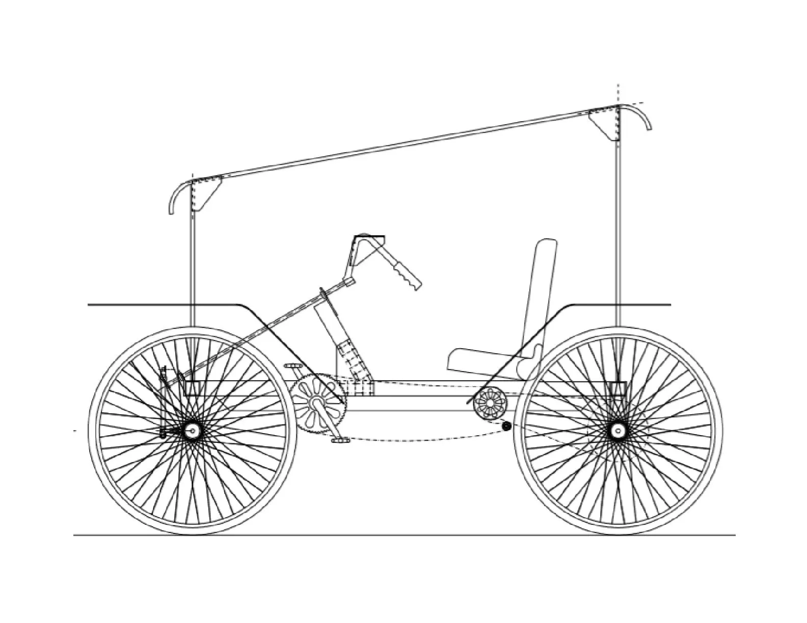 4 Wheel Bike Plans DIY Pedal Car Quad Cycle Rickshaw Pedicabs Build Your Own