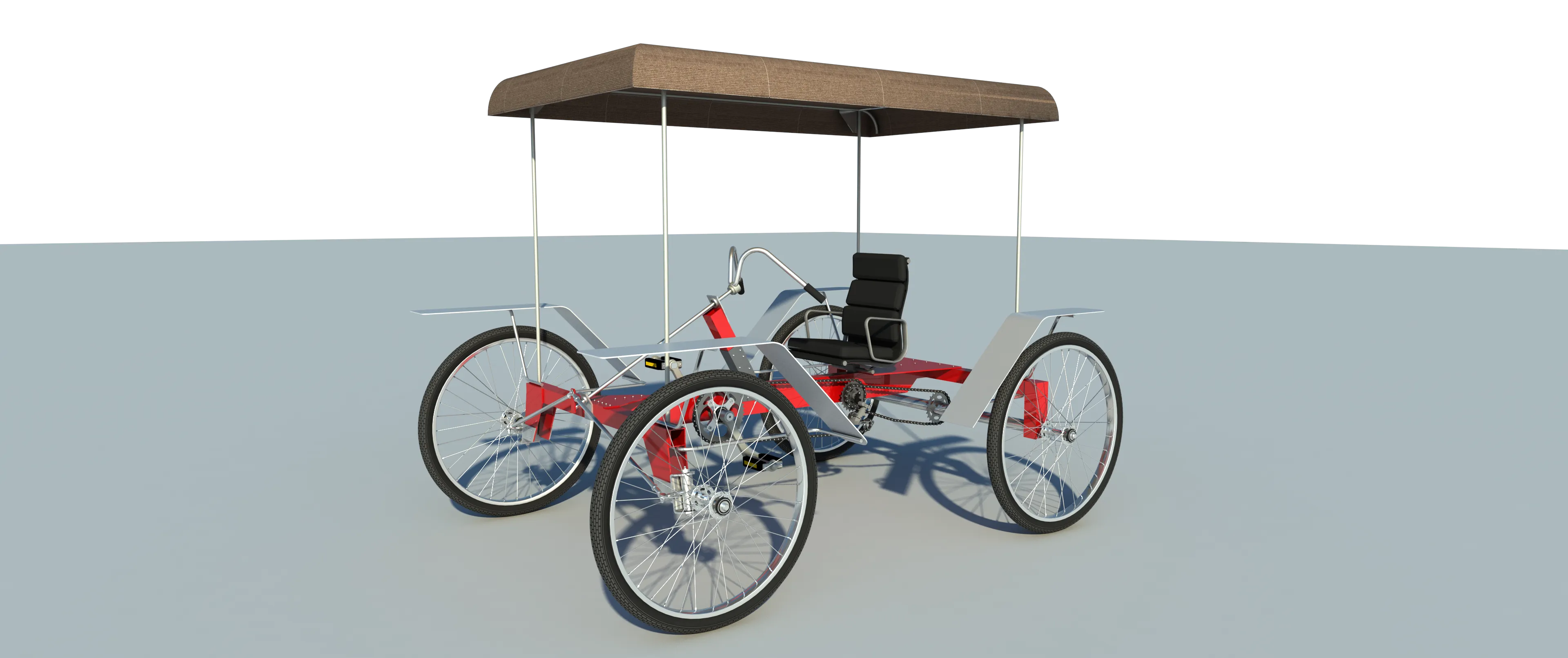 4 Wheel Bike Plans DIY Pedal Car Quad Cycle Rickshaw Pedicabs Build Your Own