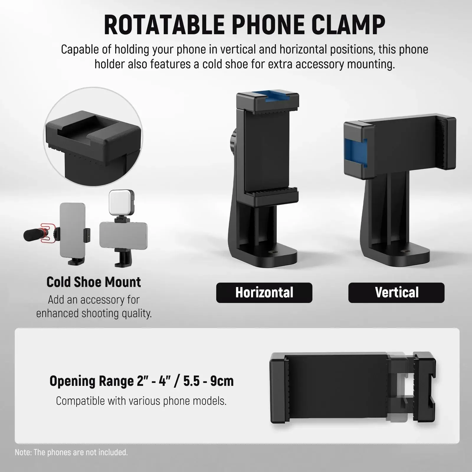 4 Wheeled Camera Slider Dolly with Ball Head & Phone Clamp 360 Panorama Skater