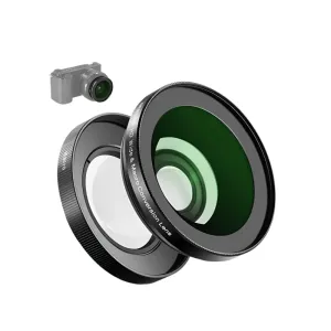 40.5mm Hd Wide Angle Lens for Sony Zv 1f Zv E10 A5000 A6000 2 in 1 18mm Wide Angle & 10x Macro Lens Adapter
