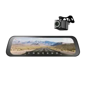 9.35 Inch Touch Screen Dual Channel Dash Cam 1944P Hdr 138Fov Voice Control