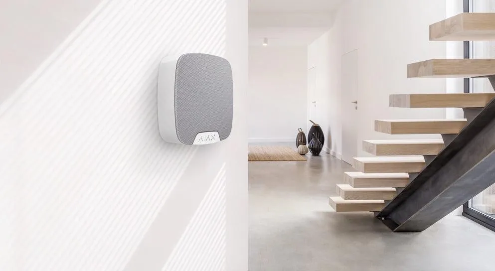Ajax HomeSiren Wireless indoor siren loudly alarm White