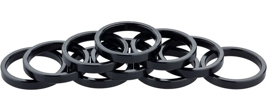 Alloy Headset Spacer, Diameter: 1-1/8", Height: 5mm, Black, Single