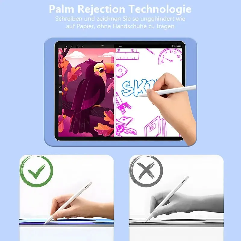 Apple Pencil Palm Rejection Stylus for Ipad 2022 2021 2020 2019 2018 Pro Air Mini Power Display Precise Pen