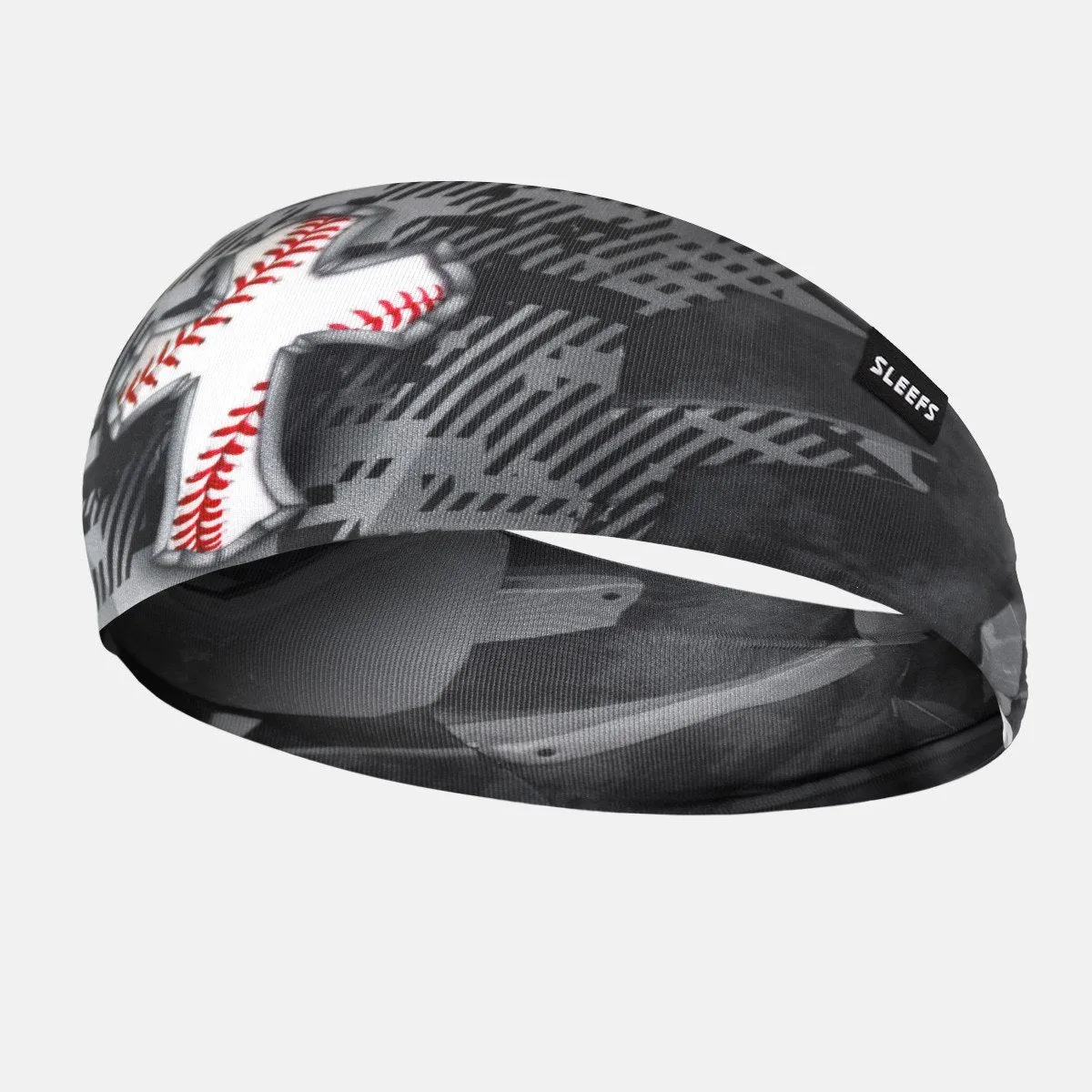 Baseball Cross Double-sided Wide Headband