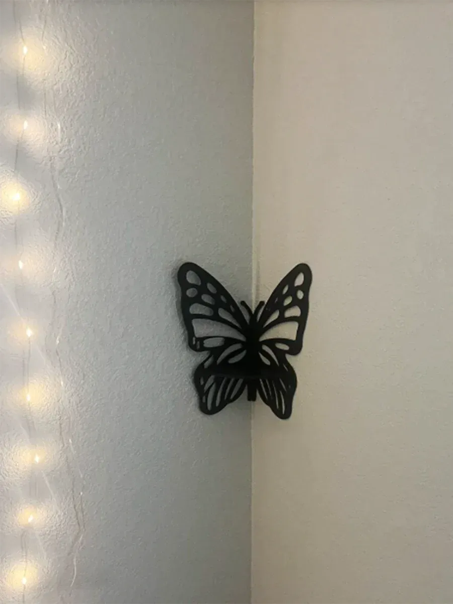 Boho Butterfly Crystal Shelf Wall Jewelry Organizer