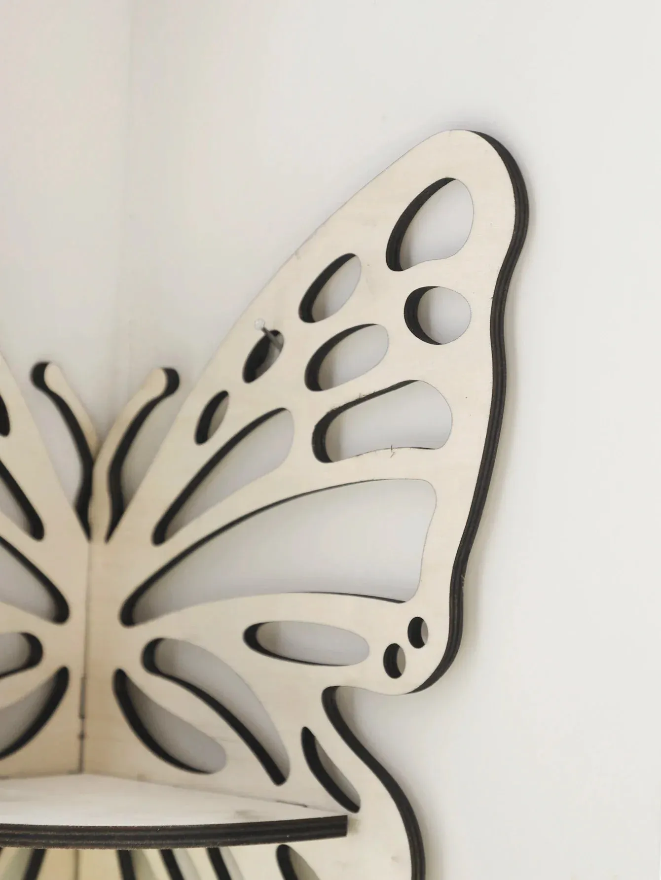 Boho Butterfly Crystal Shelf Wall Jewelry Organizer