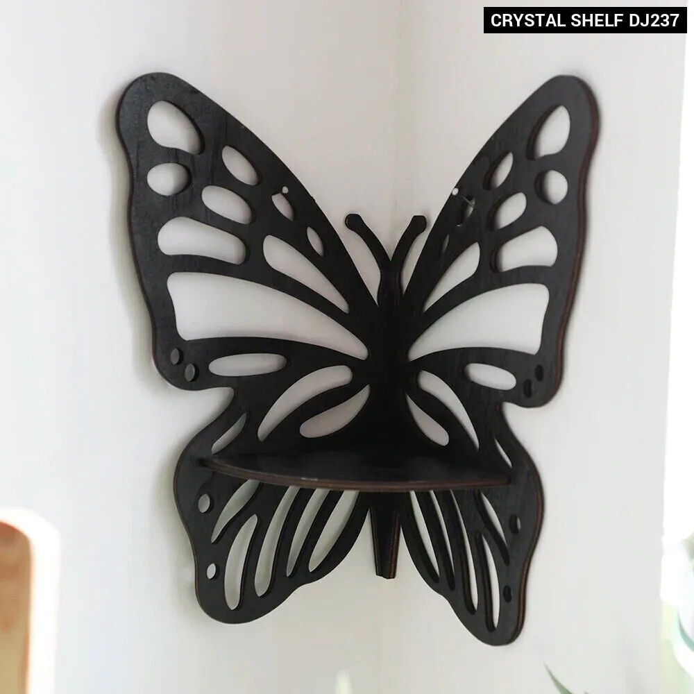 Boho Butterfly Crystal Shelf Wall Jewelry Organizer