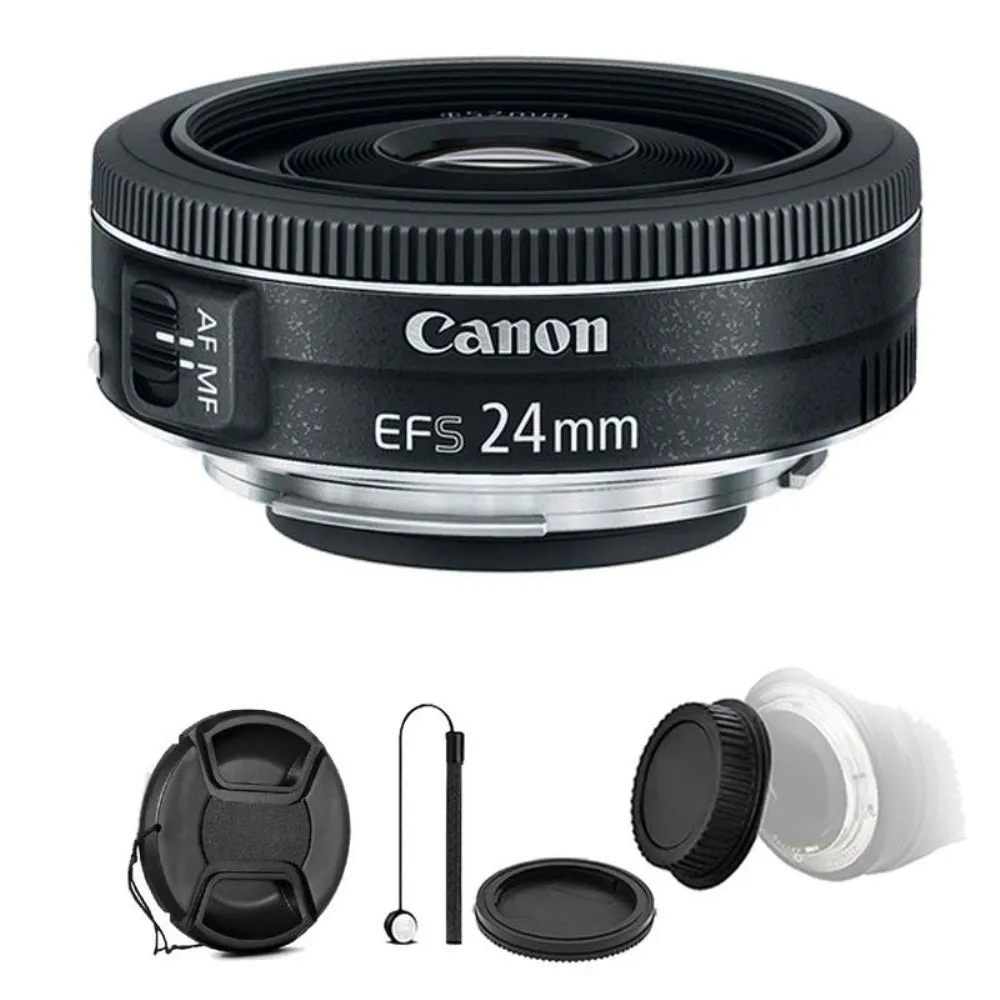 Canon EF-S 24mm f/2.8 STM Lens with Accessory Bundle for Canon Digital SLR Cameras 
