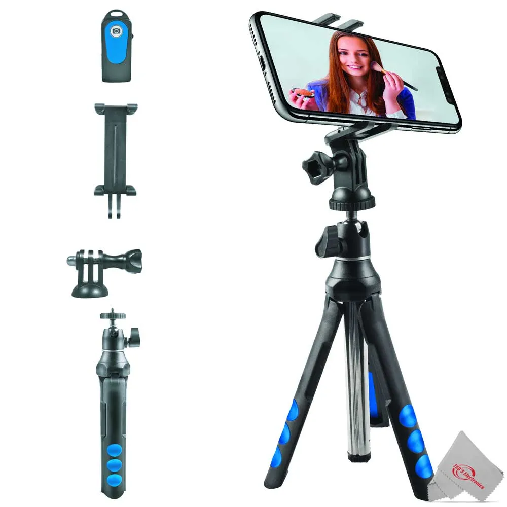 Canon Powershot Elph 360 Ixus 285 Ixy 650 Travel Essential Accessory Bundle with Compact Selfie Stick Tripod, Extra Battery, 128GB Memory   More