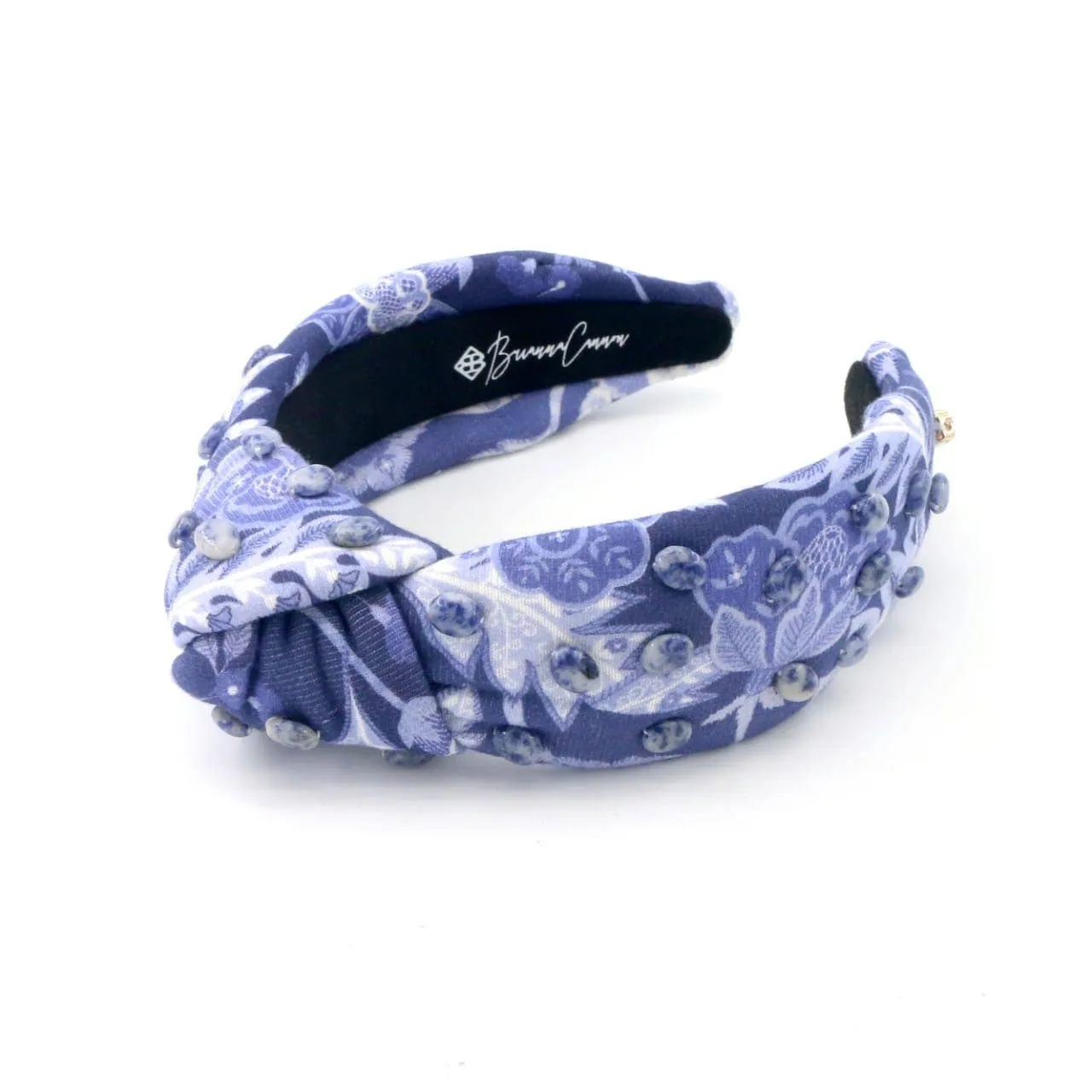 Chinoiserie Floral  Headband with Beads