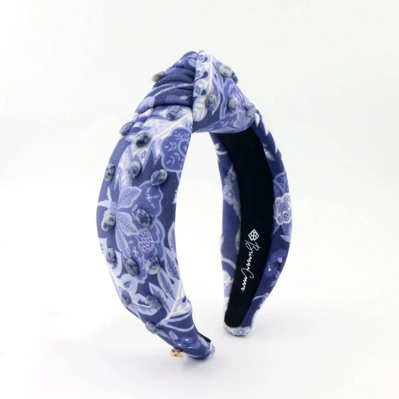 Chinoiserie Floral  Headband with Beads