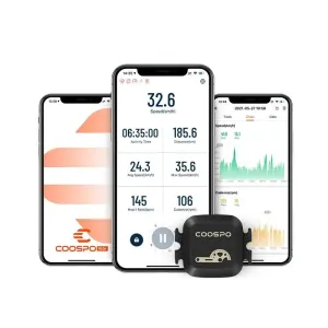 Coospo Bk467 Cadence and Speed Sensor Bluetooth 4.0 Ant Dual Mode Rpm Monitor for Wahoo Garmin Road Bike Collection