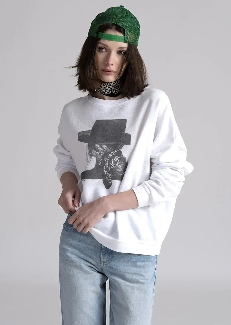 CPress Studio Come and Go Sweatshirt in Worn White