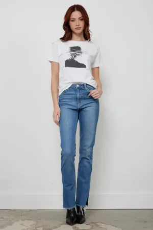 CPress Studio Forward Short Sleeve Tee in Worn White