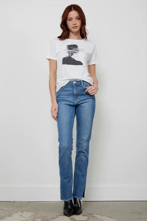 CPress Studio Forward Short Sleeve Tee in Worn White