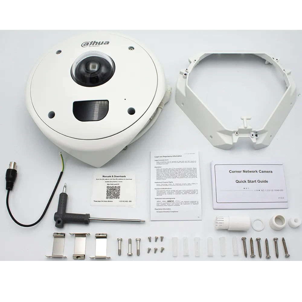 Dahua DH-IPC-HCBW8442N 4MP Starlight Corner Network Dome Camera with Analytics 