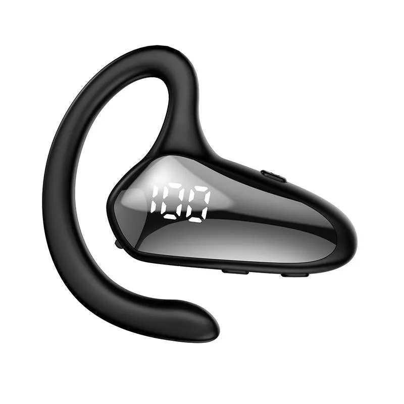 Digital Display Hanging Ear Bone Conduction Bluetooth Headset - Yx02
