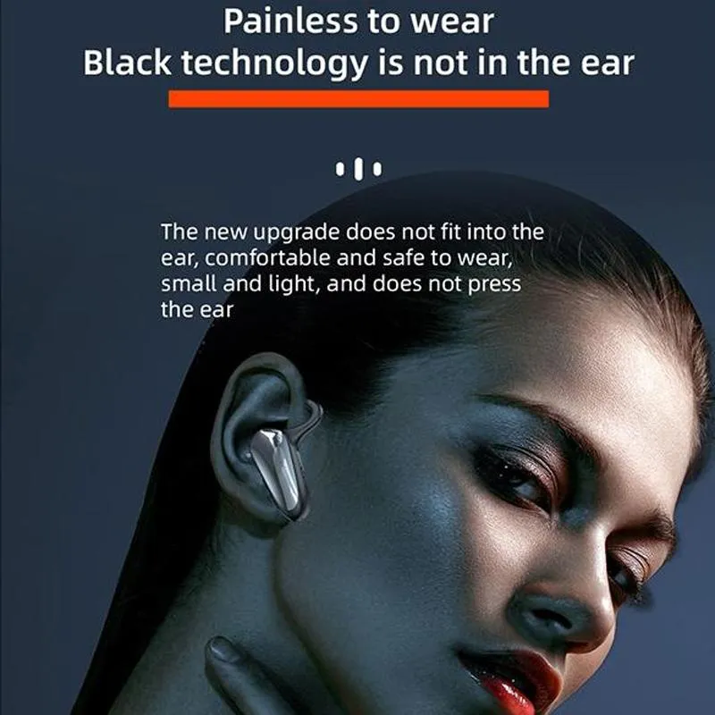 Digital Display Hanging Ear Bone Conduction Bluetooth Headset - Yx02