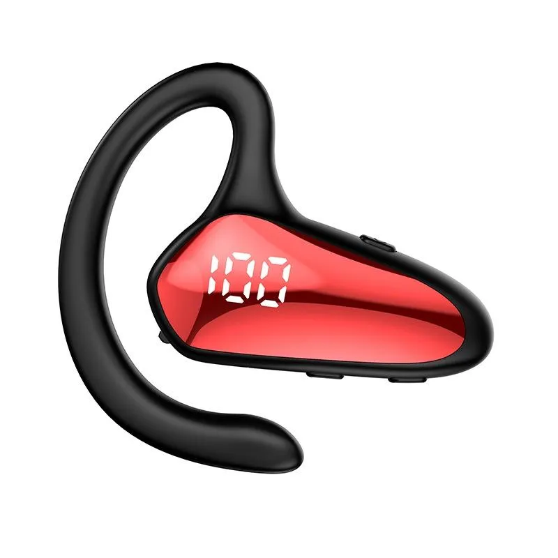 Digital Display Hanging Ear Bone Conduction Bluetooth Headset - Yx02