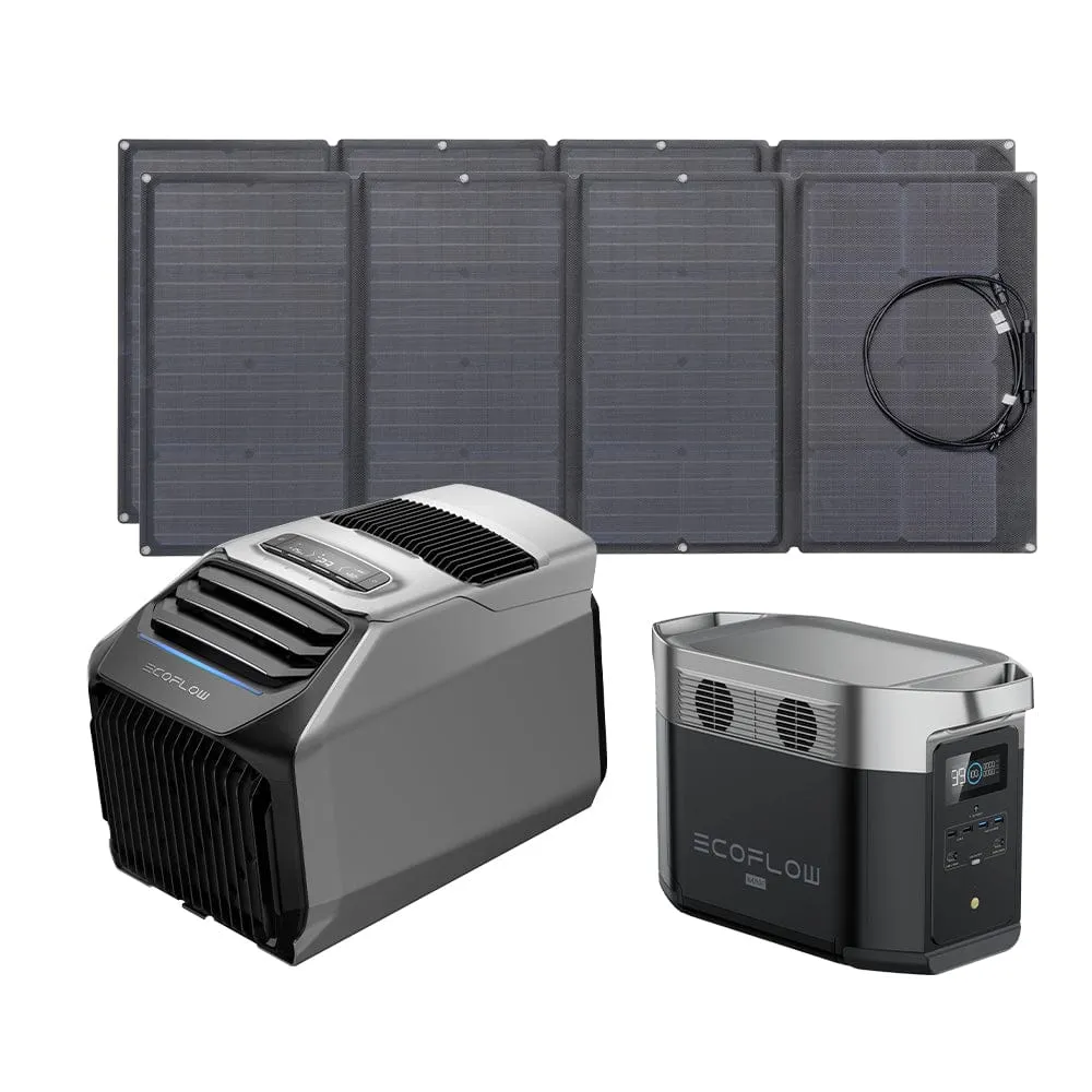 EcoFlow WAVE 2 Portable AC   DELTA Max 2000   160W Portable Solar Panel