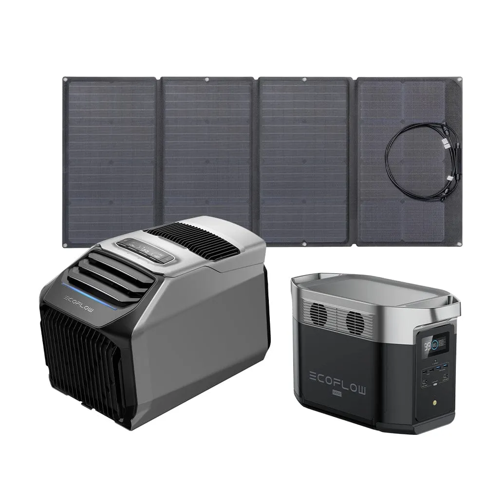 EcoFlow WAVE 2 Portable AC   DELTA Max 2000   160W Portable Solar Panel