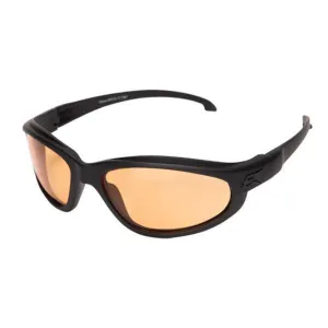 Edge Tactical Eyewear Falcon Thin Temple - Soft-Touch Matte Black Frame / Tiger's Eye Vapor Shield Lens