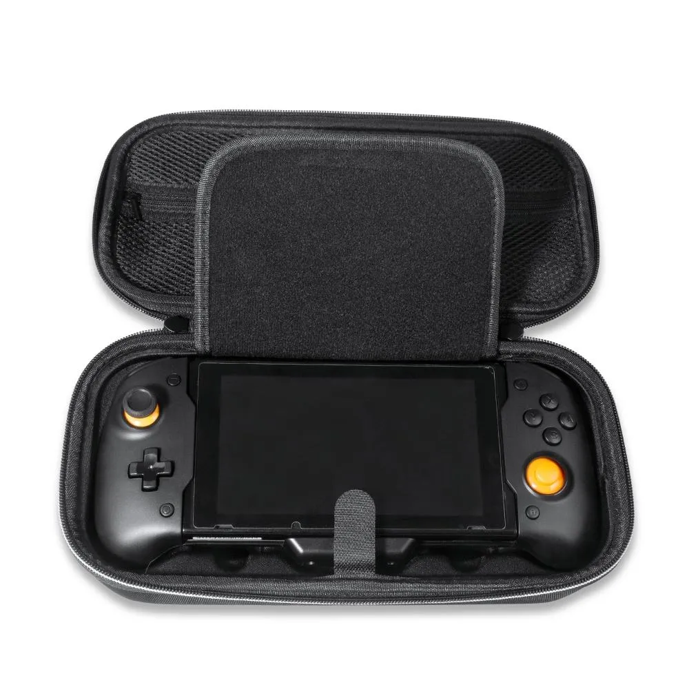 Enhanced Switch Gamepad Grip with Vibration and Storage