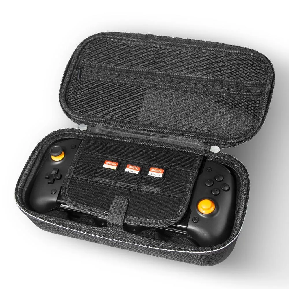 Enhanced Switch Gamepad Grip with Vibration and Storage