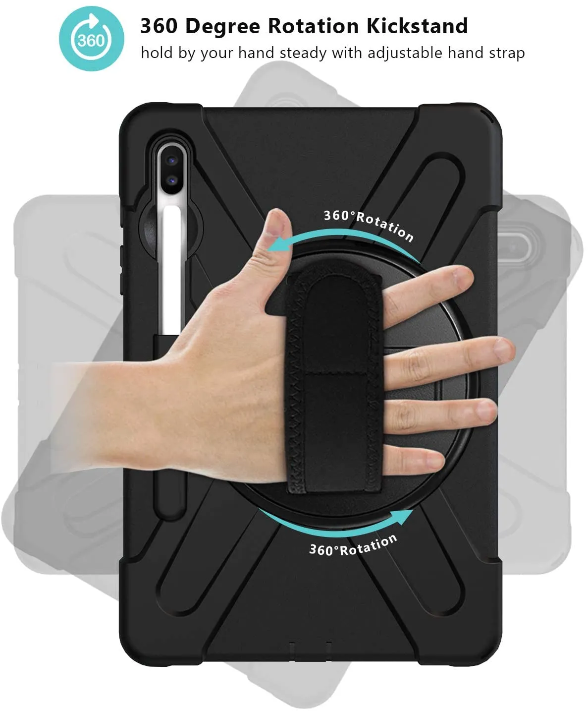 Galaxy Tab S6 10.5 T860/ T865/ T867 Heavy Duty Case with S Pen Holder | ProCase