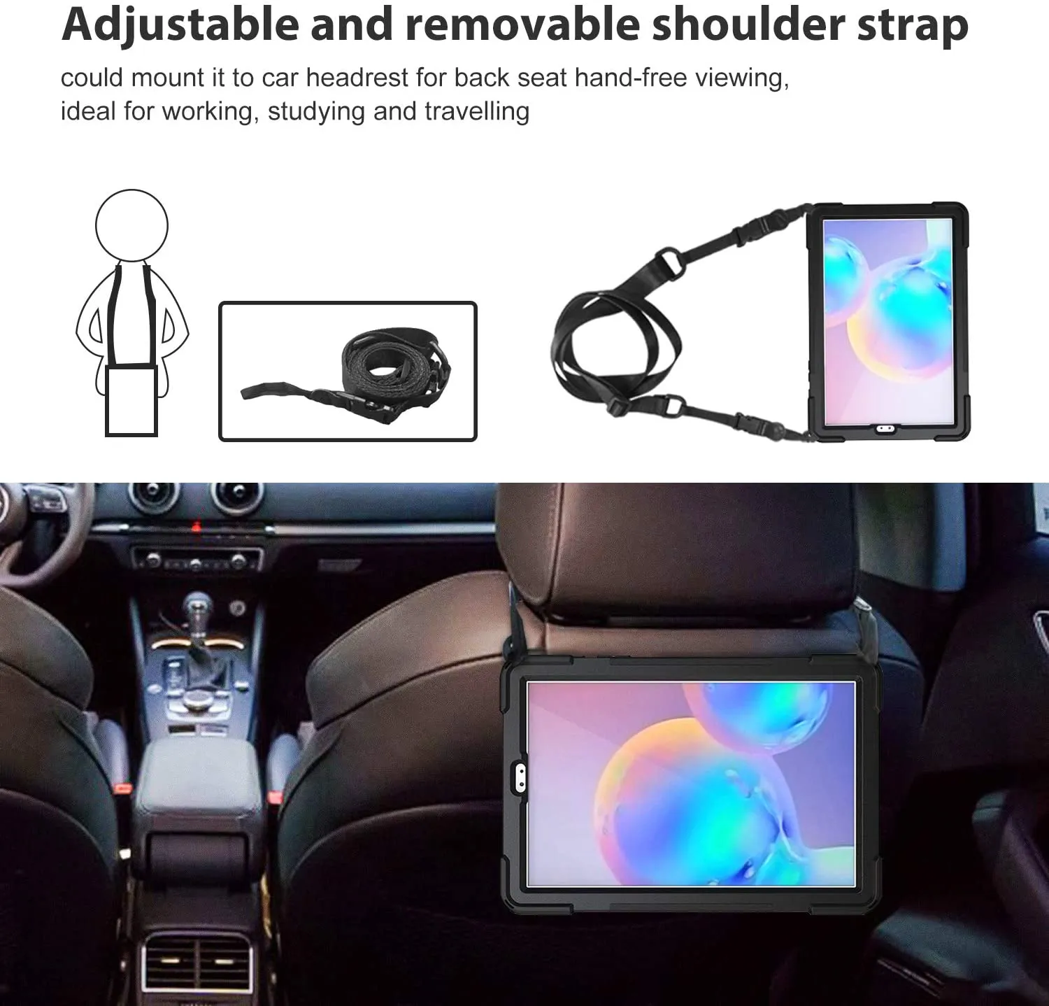Galaxy Tab S6 10.5 T860/ T865/ T867 Heavy Duty Case with S Pen Holder | ProCase