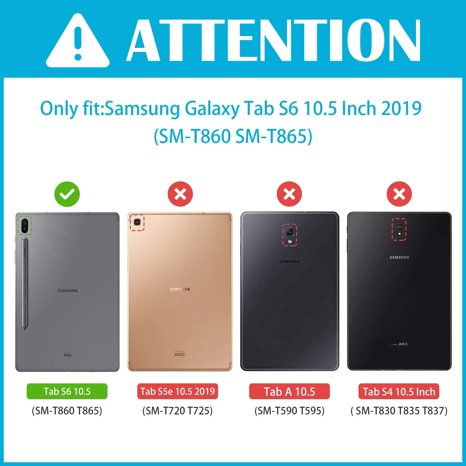 Galaxy Tab S6 10.5 T860/ T865/ T867 Heavy Duty Case with S Pen Holder | ProCase