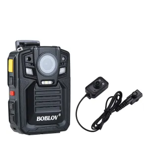 HD66-02 64GB HD 1296P Body Camera 2.0 LCD Police Mini Camera Video Recorder with External HD Lens