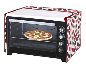 Heart Home PVC Circle Design Microwave Oven Cover, Dustproof Machine Protector Cover,20 LTR. (Multi)-HS43HEARTH26008