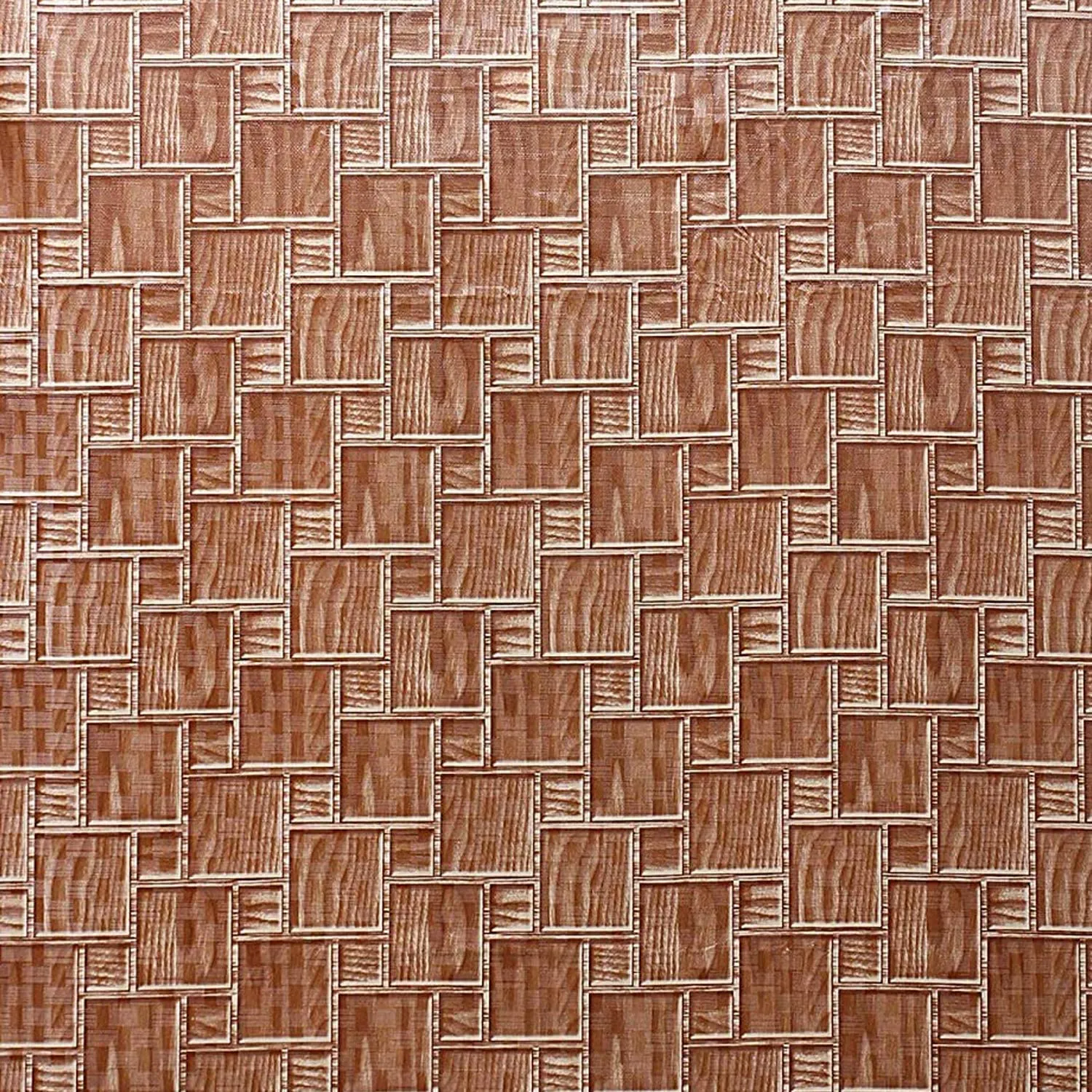 Heart Home PVC Wooden Check Printed Microwave Oven Cover, Dustproof Machine Protector Cover,30 LTR. (Brown)-HS43HEARTH25990