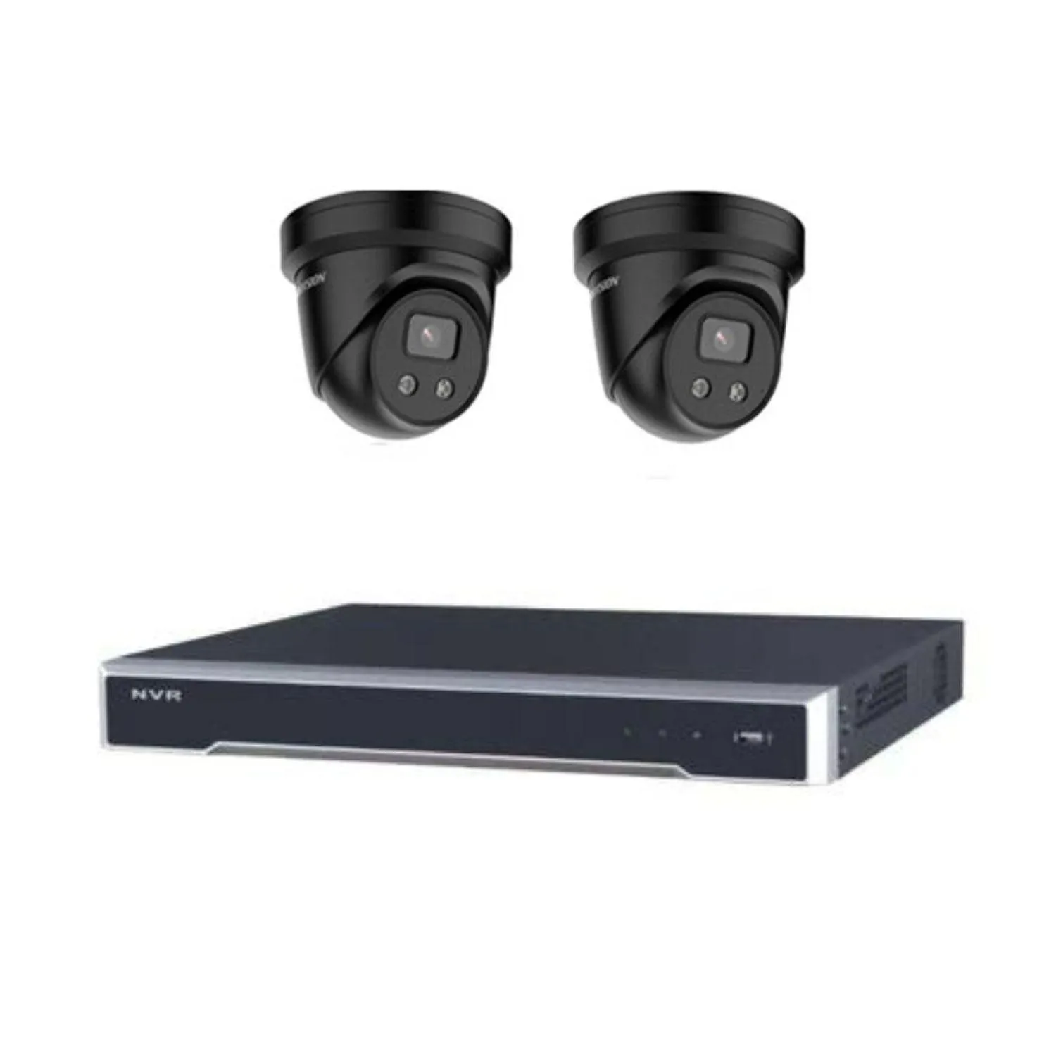 Hikvision CCTV Kit, AcuSense, 2 x 8MP Turret, 4CH NVR with 4TB HDD