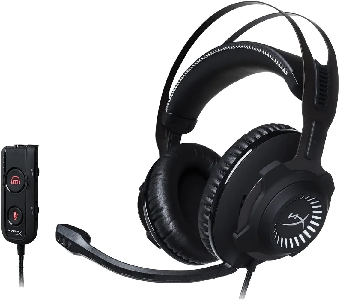 HyperX Cloud Revolver S - Gaming Headset with Dolby 7.1 Surround Sound - Steel Frame - Signature Memory Foam - Premium Leatherette - Detachable Noise-Cancellation Microphone