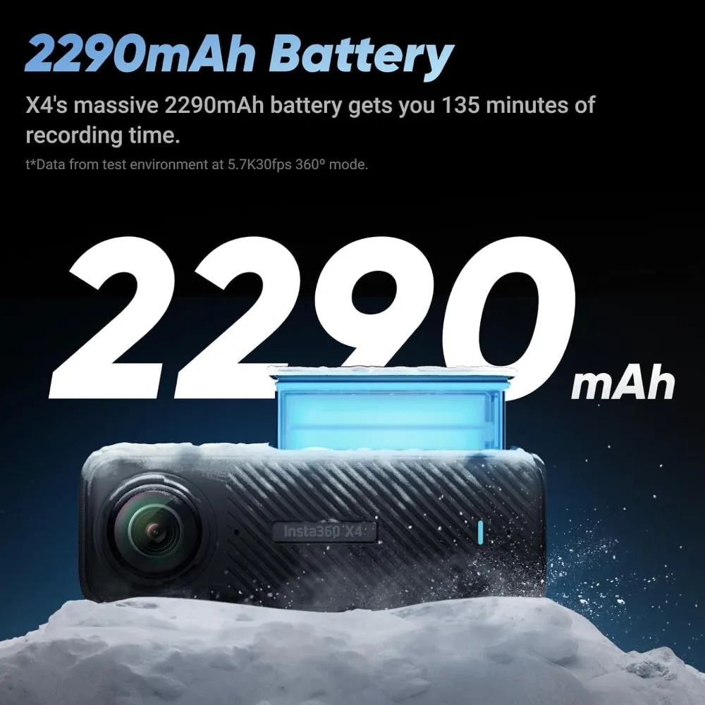 Insta360 X4 8K 360-Degree Action Camera Waterproof