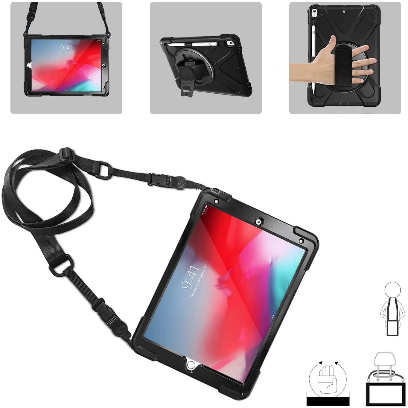 iPad Air 3rd Gen 10.5" 2019 / iPad Pro 10.5" 2017 Heavy Duty Case | ProCase