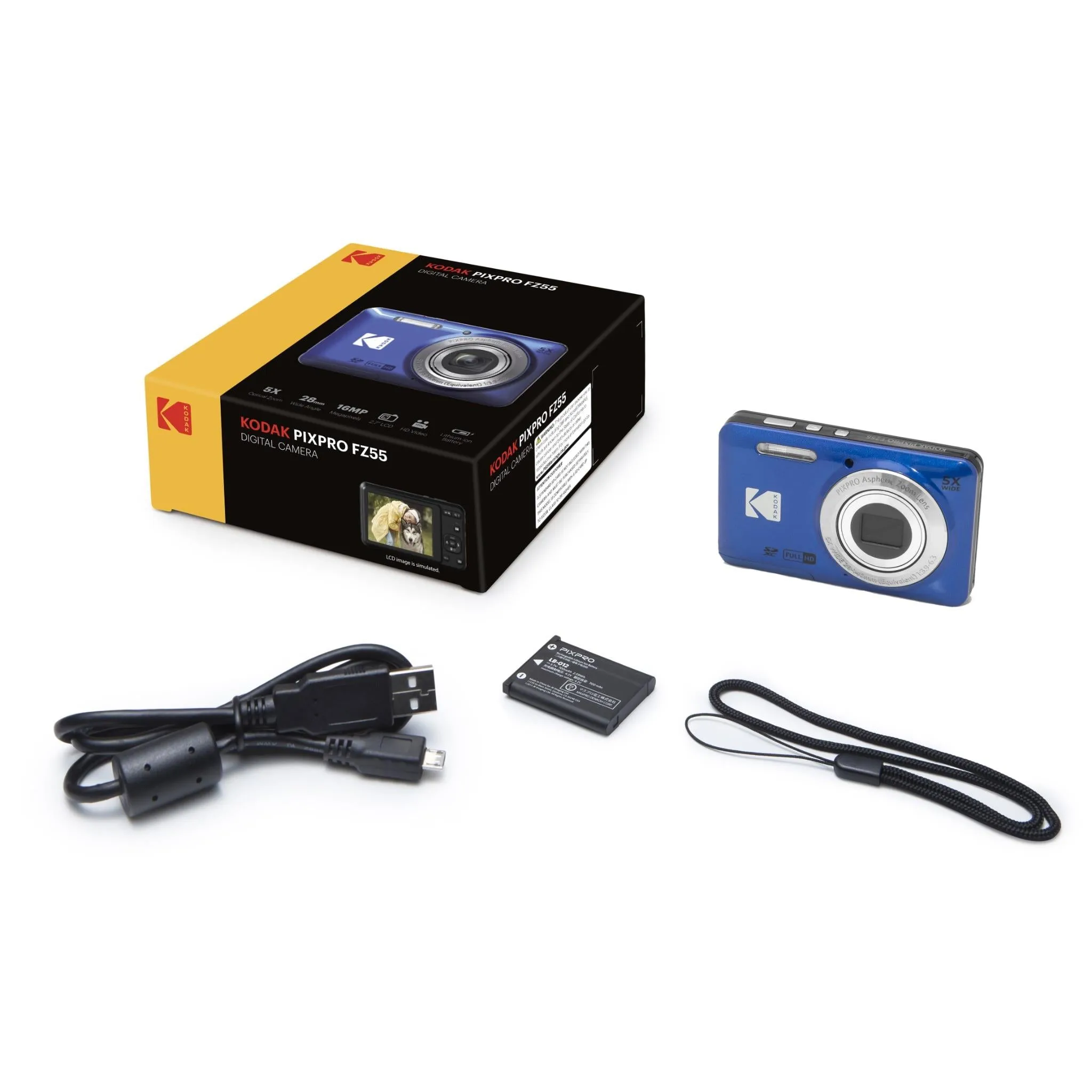 Kodak Pixpro FZ55 Digital Compact Camera (Blue)