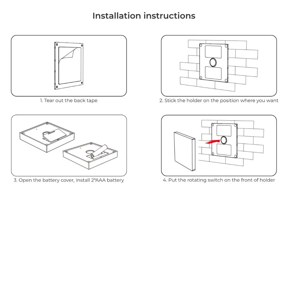 Miboxer B0 Wall Mount Panel Remote RGB CCT
