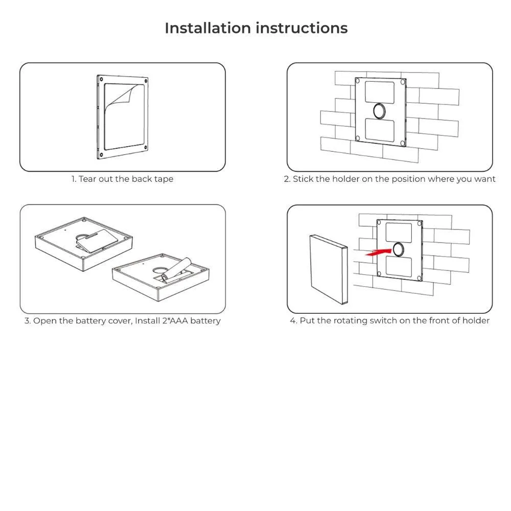 Miboxer B0 Wall Mount Panel Remote RGB CCT