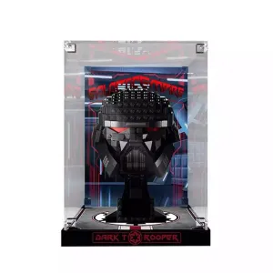 MOC NON  3mm Assembly Display Acrylic Box Compatible For 75343 75327 75328 Helmet Dust Cover For Building Blocks Accessories