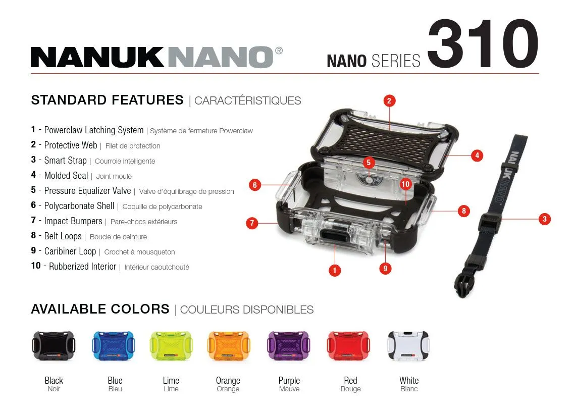 Nanuk Nano 310 Case for Mobile Phone (Black)